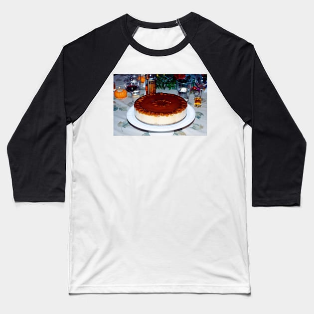 Frozen Pumpkin Mousse Torte Baseball T-Shirt by bobmeyers